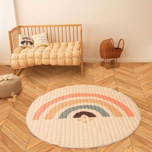 Hakuna Matte Gewatteerde Speelmat Baby 150cm, regenboog - Extra dik 1,5cm Zacht Babykruipkleed - Babyspeelkleed met antislipbodem voor kruipen, box - Machinewasbaar Babyspeeltapijt - Kruipmat - Speelkleed Baby