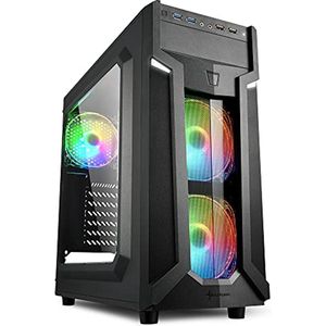 RGB ATX Midi Tower PC-behuizing met Retro-Futuristisch Design