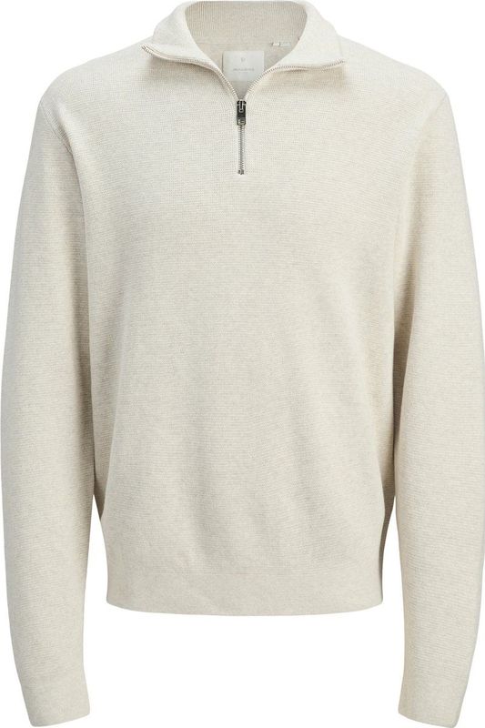 Jack & Jones - Jprblamilano Stitch Knit - Trui - Cloud Dancer/Melange