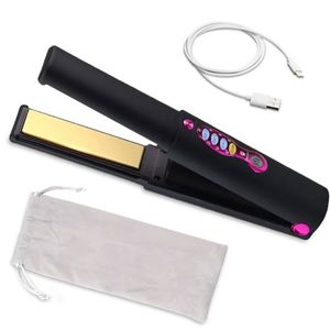 Black Friday Draadloze 2-in-1 stijltang & krultang – Titanium platen, 5000mAh accu, 3 temperatuurstanden – Snelle opwarming – Mini & draagbaar voor op reis – Geschikt voor alle haartypes