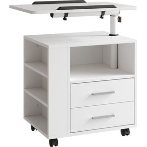 Vicco - Bora - Nachtkastje - Wit - Spaanplaat - 2 Laden