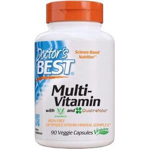 Doctor's Best - Multi-Vitamine - 90 Plantaardige Capsules - Met Vitashine D3 en Quatrefolic
