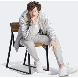 adidas Sportswear Essentials Fleece 3-Stripes Ritshoodie - Heren - Grijs- XL
