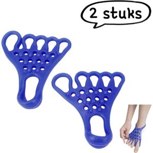 2-delige - Teen- en voetstretcher - Fitness Stretching Yoga Spierontspanningsstretcher - Kuit Hallux Valgus Corrector - Blauw