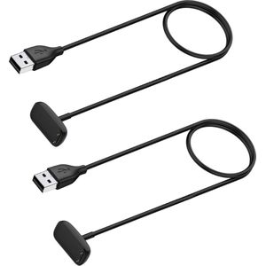 2 Pack Replacement Charging Cable for Luxe/Charge 6/Charge 5, USB Charging Cable, Magnetic Charging Station with 1M USB Charging Cable, Black, 2 Pack