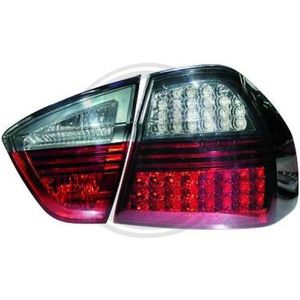 Diederichs - 1216991 - Set Achterlichten - Rood/Zwart - Vierdelig - LED