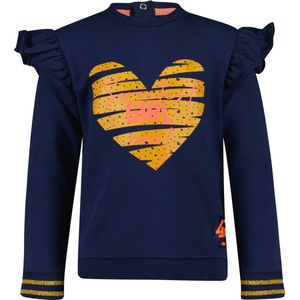 4PRESIDENT Sweater meisjes - Pageant Blue - Maat 98 - Meisjes trui