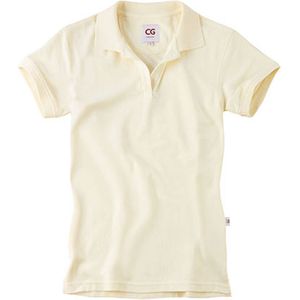 Workwear Damespolo 'Susa' met korte mouw Champagner - XXL