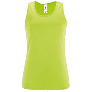 SOLS Dames/dames Sportieve Performance Sleeveless Tank Top (Appelgroen)