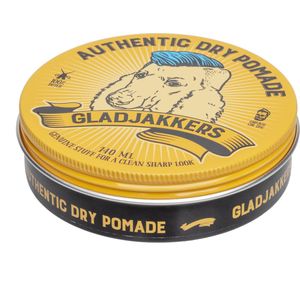 Gladjakkers Authentic Clay (Dry) Pomade - 140ML - Waterbasis - Mat look