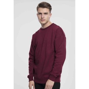 Urban Classics - Basic Crew Sweater/trui - XS - Bordeaux rood