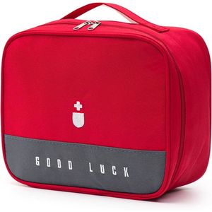 TOVBMUP Reis EHBO-doos - EHBO-doos - Reismedicijntas - Reisgadget - Draagbare EHBO-doos - Waterdicht - Geschikt voor thuis, op kantoor, op reis - Rood