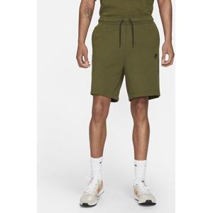 Nike Sportswear Tech Fleece Short Sportbroek - Maat XS - Mannen - olijfgroen