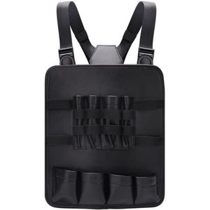 Inovra - Multifunctionele Opbergtas voor Kappersbenodigdheden in Zwart - Ergonomisch Design - Ruimte voor Scharen en Kammen