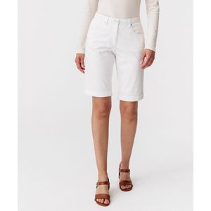 Damart - Bermuda in stretchkatoen - Dames - Wit - 44