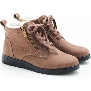 Damart - Enkellaarsjes met veters Thermolactyl - Dames - Bruin - 38