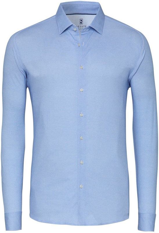 Desoto - Overhemd Twill Optics - Donkerblauw - Casual