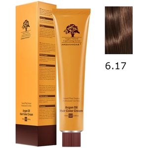 Arganmidas Marokkaanse Arganolie Haarkleur Crème 6.17 / Haarkleur Donker Asbruin Blond 100 ml