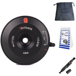 7artisans 35mm F5.6 Pancake Full frame manual focus lens Leica M camera + Gratis lenspen + lens tas + lens papier