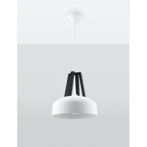 Sollux Lighting - Hanglamp CASCO wit/zwart