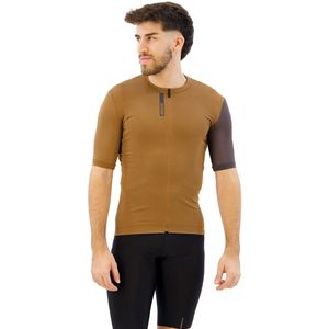 Mavic Essential Korte Mouw Wielertrui Bruin S Man