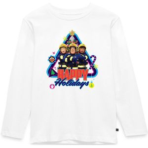 Brandweerman Sam™ Fijne Feestdagen Van Het Team Premium T-Shirt Kinderen Met Lange Mouwen