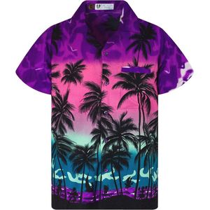 Korte Mouwen Hawaïhemd voor Heren - Strandpalm Print - Verkrijgbaar in Diverse Kleuren