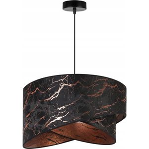 Moderne Industriële Lampenkap voor Plafond - Hanglampen- Marmere uitstraling en Metaal - Geschikt voor Woonkamer, Slaapkamer en Keuken