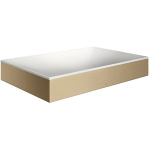 hansgrohe AXOR Suite opzetwastafel, hoekig, 600x600mm, met metalen frame, zonder overloop, SolidSurface, 42004140