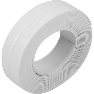 Zelfklevende Badafdichtstrip Keukenkitband PVC Waterdichte Afdichtband Badvloer Muurrandbeschermstrip (Wit)