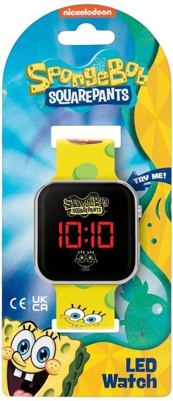 Disney - SpongeBob - LED Horloge - Rode Digitale Display