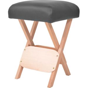 Massagekruk met 12 cm dikke zitting 2 bolsters inklapbaar zwart