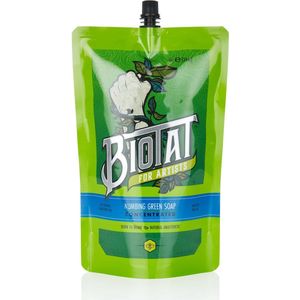 Biotat Numbing Green Soap Concentrated 1L Refill 1l | Green Tattoo Soap | Milde Professionele Groene Tatoeage Zeep | Verzorgd, Reinigt, Kalmeert & Hersteld Tattoo Wond | Reiniging | Nazorg | Aftercare | Tattoocare | Verzorging | PMU, Permanente