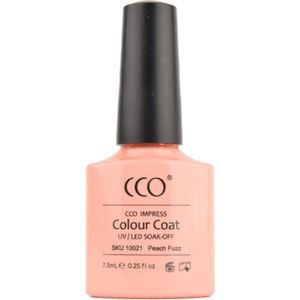 CCO kleur Peach Fuzz 10021 - GlitterOranjeRood - Dekkende kleur - 7.3ml - Vegan