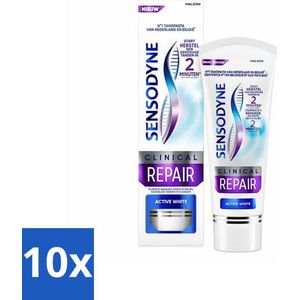 Sensodyne - Tandpasta - Clinical Repair - Active White - 75ml x 10