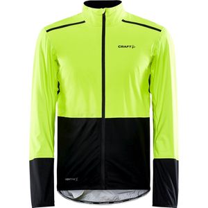 Craft Fietsjack Waterdicht Heren Fluo Zwart - ADV ENDUR HYDRO JKT M FLUMINO BLACK-XL