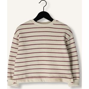 PLAY UP Striped Jersey Sweater G Truien & Vesten Meisjes - Sweater - Hoodie - Vest- Beige - Maat 140