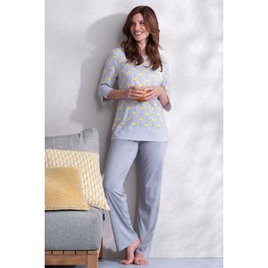Lichtgrijze dames pyjama Pastunette - Grijs - Maat - 44