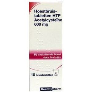 Healthypharm Acetylcysteine 600mg - 2 x 10 bruistabletten