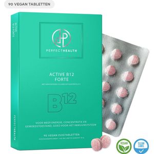 Perfect Health - Vitamine B12 1000mcg - 90 Zuigtabletten - Hoge Dosering - Methylcobalamine - Vegan