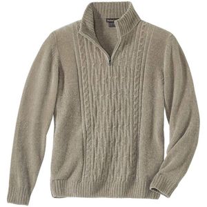 ATLAS FOR MEN - Schipperstrui van chenilletricot - Heren - Verkrijgbaar in grote maten - L