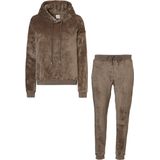 Apollo - Huispak - Donkerbruin - Loungewear - Fleece met Capuchon