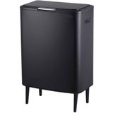 LoXa - Prullenbak Venice - 60L - 1 Compartiment - Drukdeksel - Soft-Close - Vingerafdrukvrij - Elegant Design