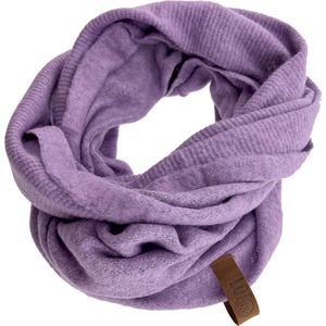 LOT83 Loop sjaal Lola - Omslagdoek - Col - Ronde sjaal - Lila - 1 Size fits all