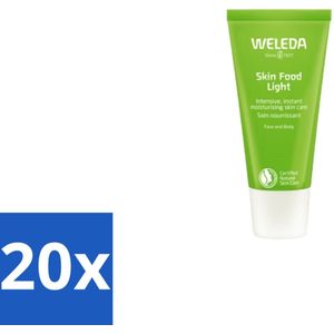 20 x WELEDA - Light crème - Skin Food - Droge huid - 30 ml - Calendula - Natuurlijke Verzorging - Biologische Cosmetica - Vegan - Huidbarrière