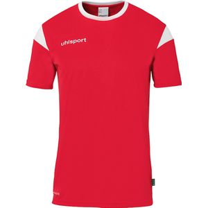 Uhlsport Squad 27 Shirt Korte Mouw Heren - Rood / Wit | Maat: 2XL