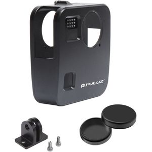 PULUZ wordt gebruikt voor GoPro fusion behuizingen CNC aluminiumlegering beschermende kooi, basis montage en lensdeksel