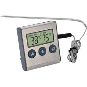 Lexium Vleesthermometer draadloos - Vleesthermometer bluetooth - Vleesthermometer digitaal - Digitale BBQ Thermometer Draadloos - Keukenthermometer