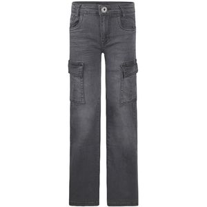 No Way Monday meisjes wide jeans donkergrijs