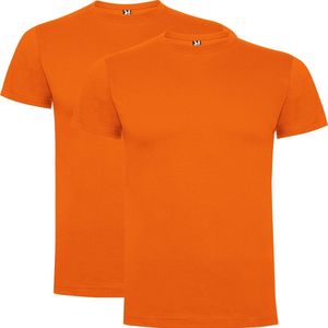 Oranje 2 pack Premium t-shirts Roly Dogo maat 4 98 – 104